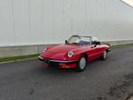 Alfa Romeo Spider 1.6 – 30.359 km, Auto's, Achterwielaandrijving, Zwart, 4 cilinders, Cabriolet
