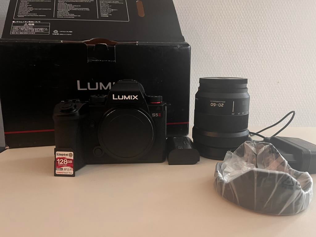 Panasonic Lumix S5 II + 20-60mm Lens + GRATIS Gimbal, Audio, Tv en Foto, Fotocamera's Digitaal, Zo goed als nieuw, Spiegelreflex