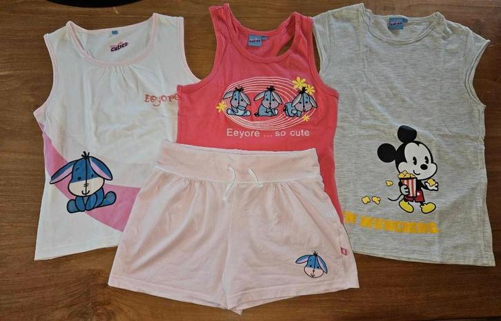 Ensemble 3 hauts + short CUTIES Disney 12 ans, Enfants & Bébés, Vêtements enfant | Taille 152, Comme neuf, Fille, Ensemble, Enlèvement ou Envoi