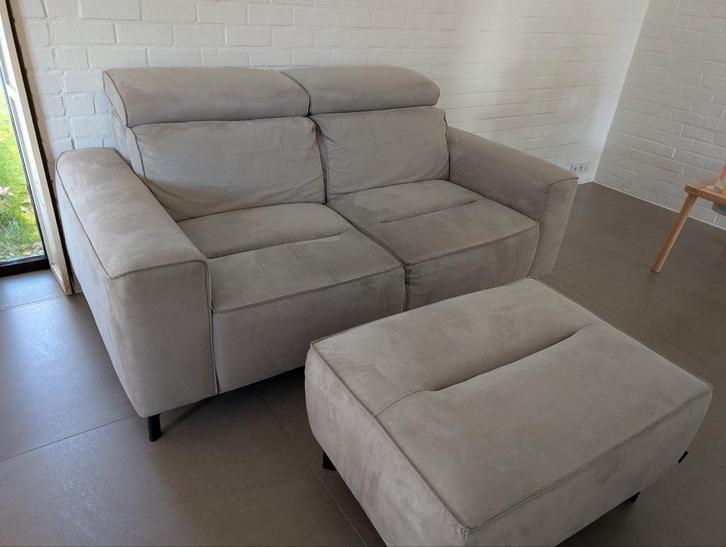 Henders & Hazel zetel met poef – verstelbare hoofdsteunen, Huis en Inrichting, Zetels | Complete zithoeken, Stof, Ophalen