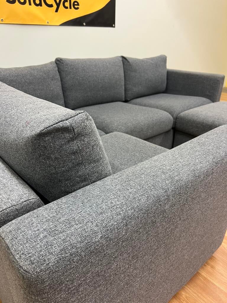 GRIJZE HOEKZETEL / SOFACYCLE / LEVERING MOGELIJK /GEREINIGD, Huis en Inrichting, Ophalen of Verzenden, Zo goed als nieuw