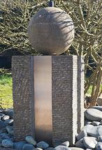 Prachtig Tuinornament - Natuursteen & RVS - Complete Set, Tuin en Terras, Ophalen, Gebruikt, Overige materialen, Waterornament