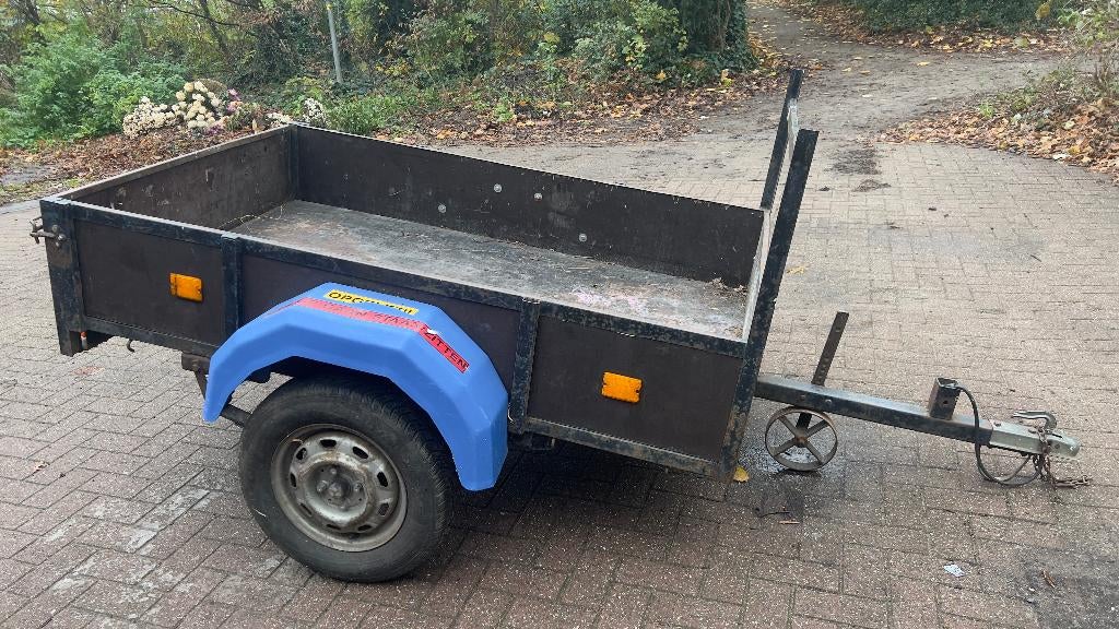Enkelassige remorque 750KG, Enlèvement, Utilisé
