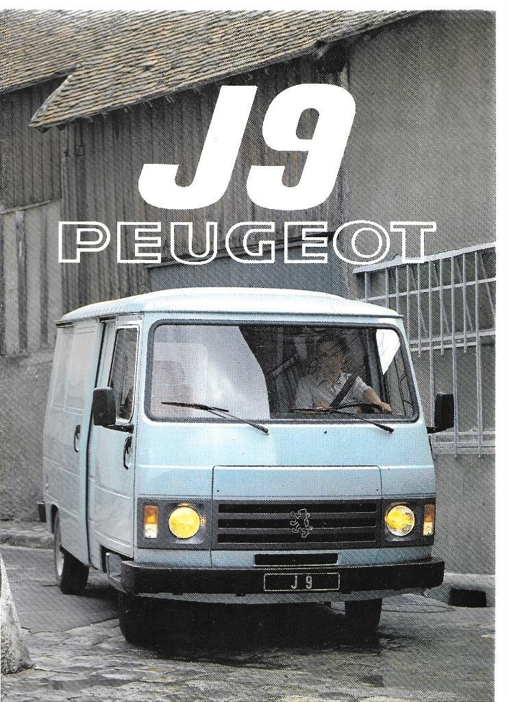 PEUGEOT J9, Livres, Autos | Brochures & Magazines, Enlèvement ou Envoi, Comme neuf, Peugeot