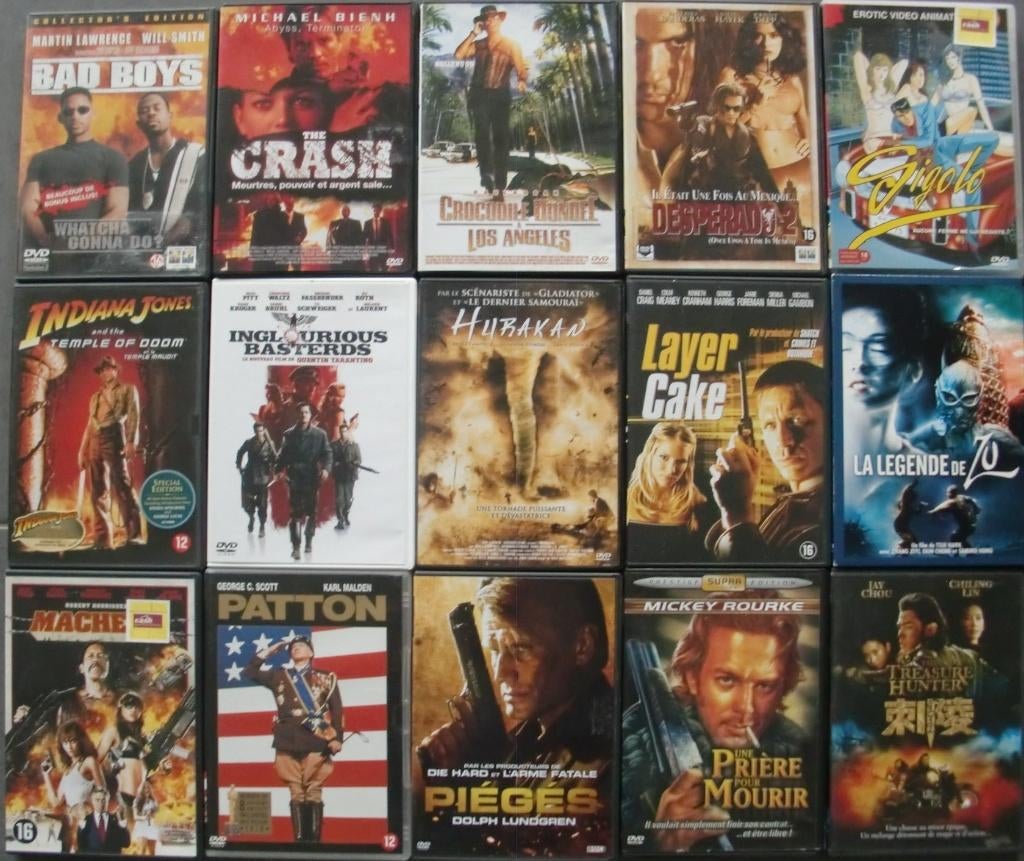 DVD FILM D' ACTION, Cd's en Dvd's, Dvd's | Actie, Zo goed als nieuw, Actie, Ophalen