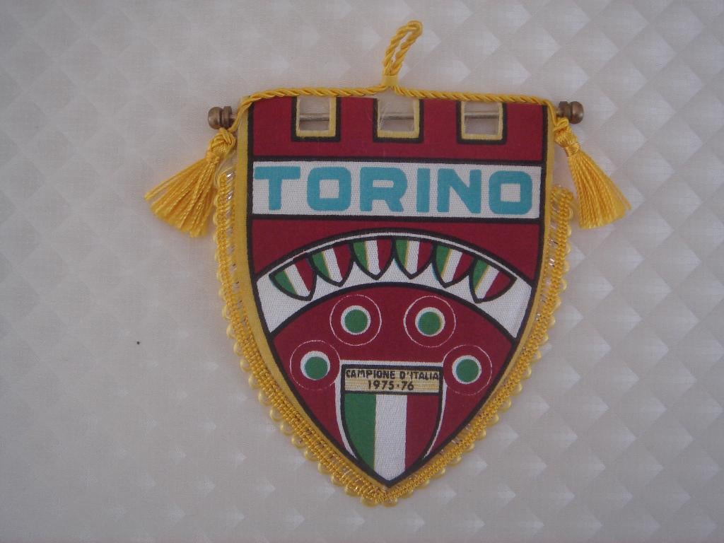 Voetbal met de vlag van Turijn, Ophalen of Verzenden, Gebruikt, Vaantje of Sjaal