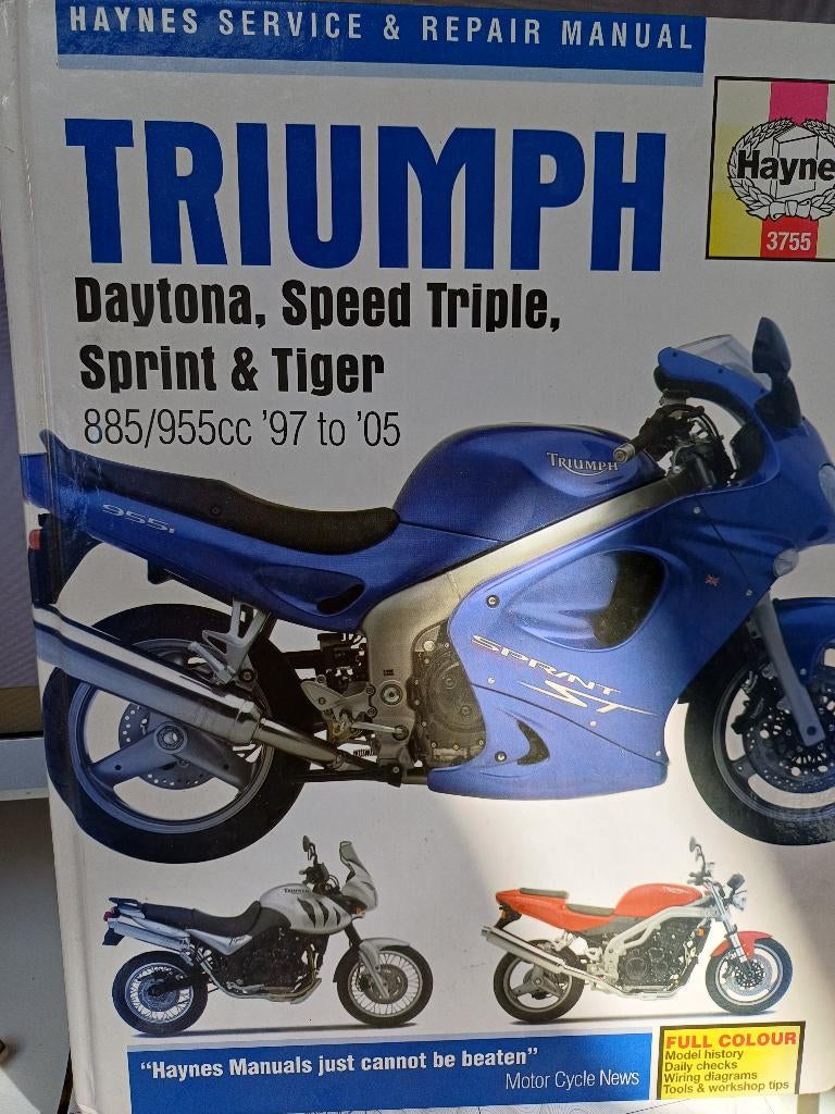 Hayes motoren service en reparatiehandleiding (engels), Motos, Modes d'emploi & Notices d'utilisation, Triumph, Enlèvement