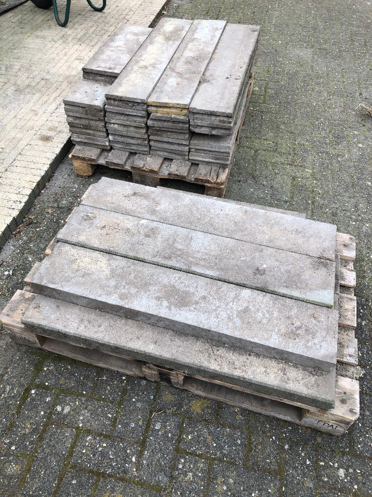 Bordure 20x6x100cm/25 pièces, Moins de 25 cm, Bordure, Béton, Enlèvement