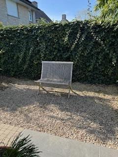 TUINBANK- TEAK- 2PERS, Ophalen, Zo goed als nieuw, Teakhout