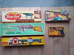 5x Vintage tin toy blikken speelgoed geweer perfecte staat, Ophalen of Verzenden