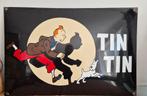 Plaque émaillée bombée tintin 60x40cm, Enlèvement ou Envoi