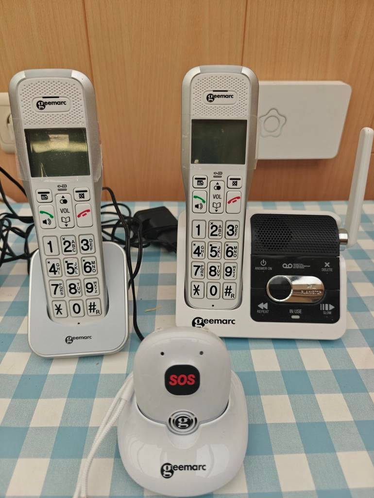 Amplidect 595 duo en SOS knop, Ophalen