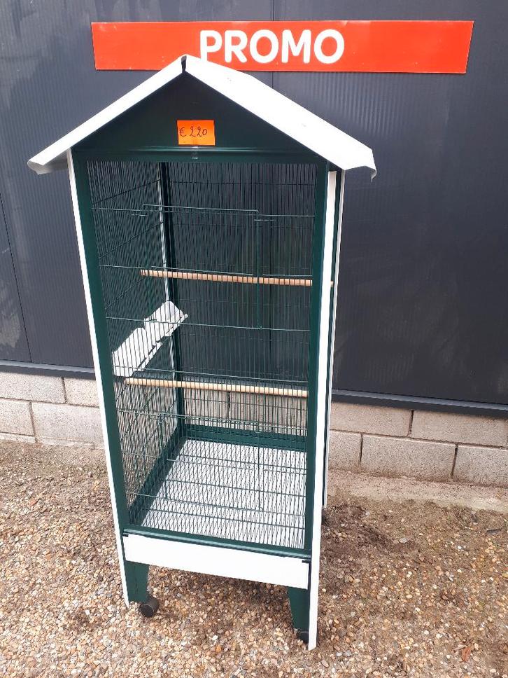 nieuwe volière op wielen groen/wit, Dieren en Toebehoren, Vogels | Hokken en Kooien, Nieuw, Volière, Ophalen