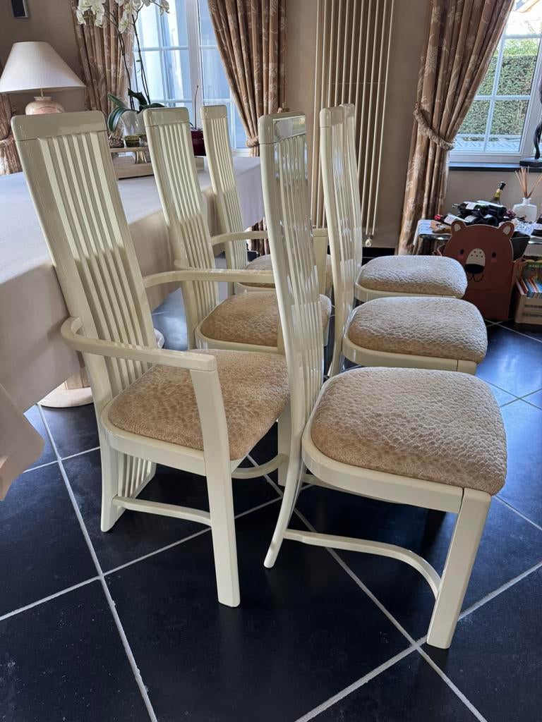 6 stoelen, Autres couleurs, Landelijk, Enlèvement, Tissus