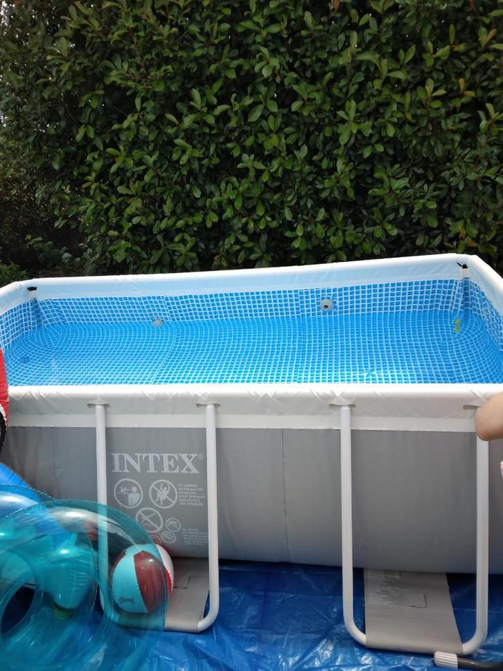 Zwembad Intex, Tuin en Terras, Zwembaden, Zo goed als nieuw, Opzetzwembad, 80 tot 120 cm, 200 tot 400 cm, Minder dan 200 cm, Rechthoekig