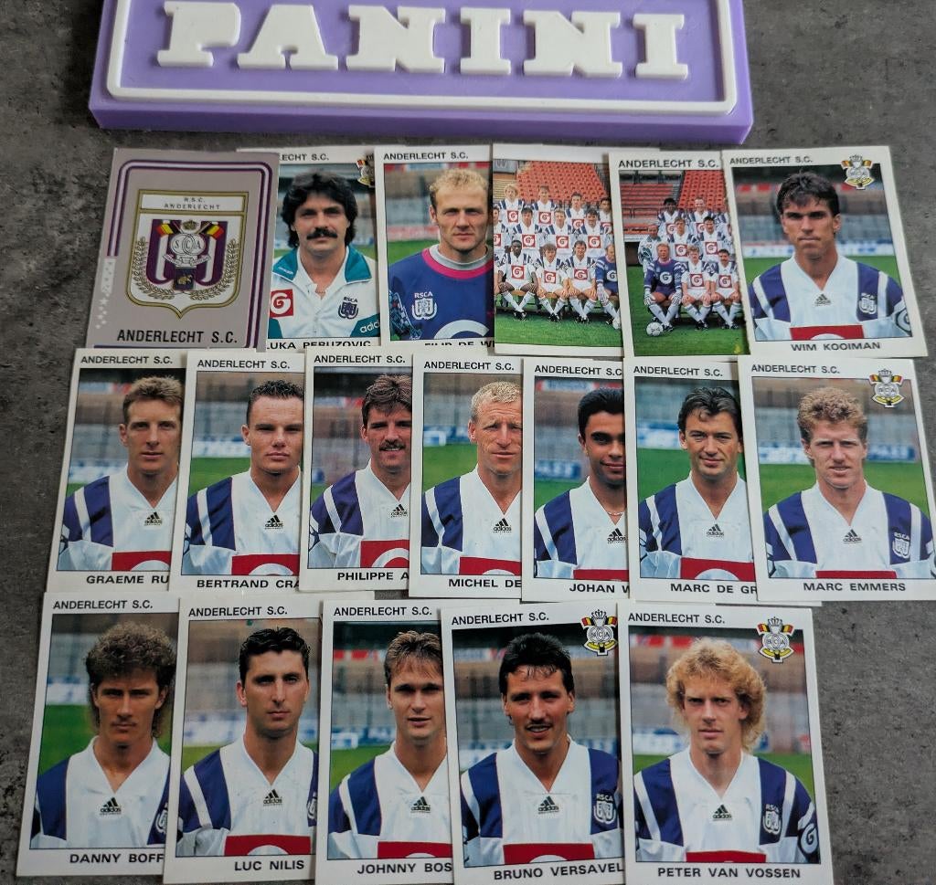AUTOCOLLANTS PANINI FOOTBALL 93 ANDERLECHT SC 20 FOOT  1993, Envoi, Neuf