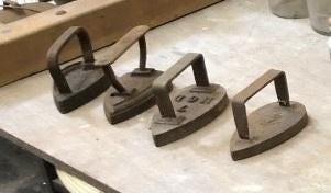 vintage strijkijzer / strijkbout - kachelbout 7 HGD (4), Antiek en Kunst, Ophalen of Verzenden