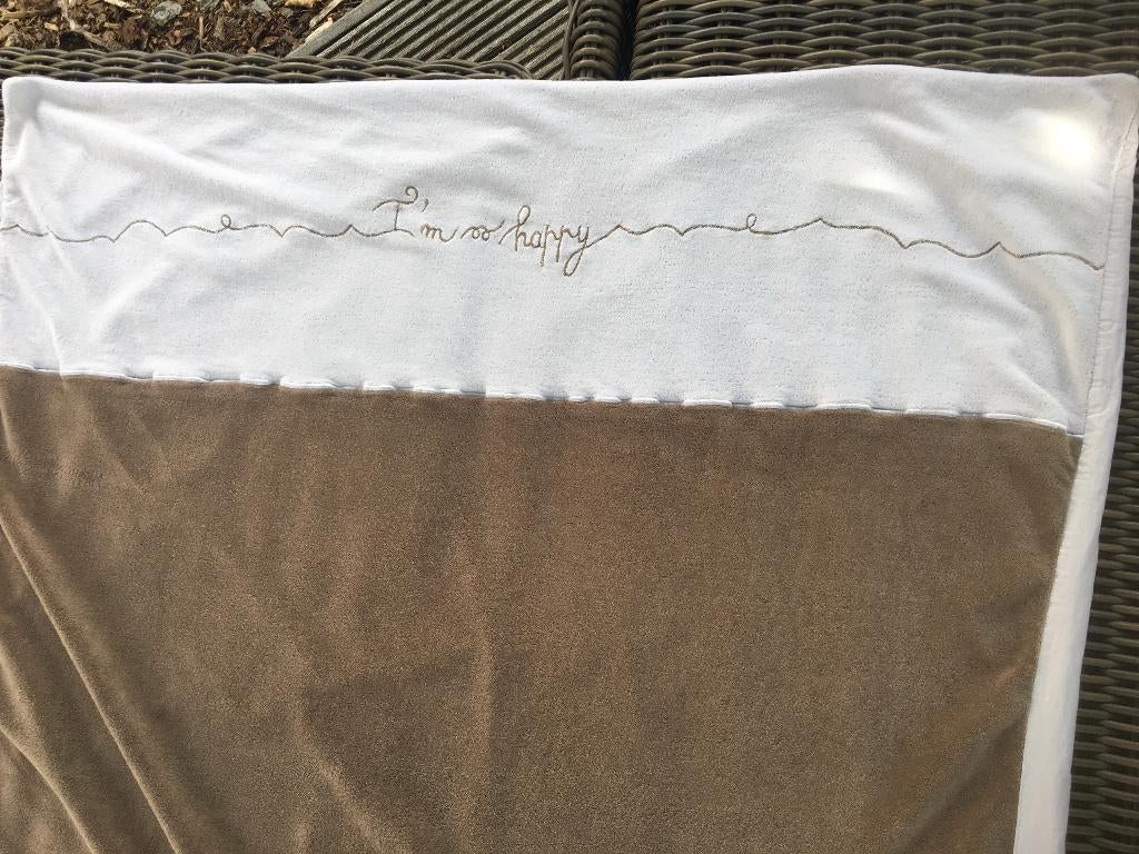 DEKBEDOVERTREK VOOR KINDERBEDJE ZO GOED ALS NIEUW, Kinderen en Baby's, Ophalen of Verzenden, Zo goed als nieuw, Bruin, Dekbedovertrek