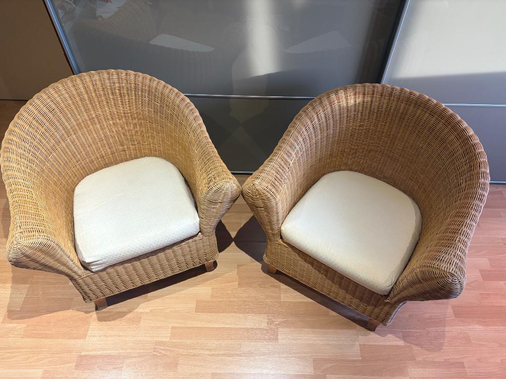 Zetel, Huis en Inrichting, Ophalen, Zo goed als nieuw, Eenpersoons, Riet of Rotan