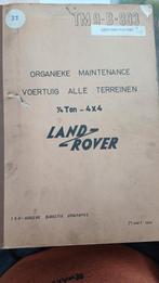 Organisatie maintenance LAND -ROVER 1/4T 4x4, Autos : Divers, Modes d'emploi & Notices d'utilisation, Enlèvement