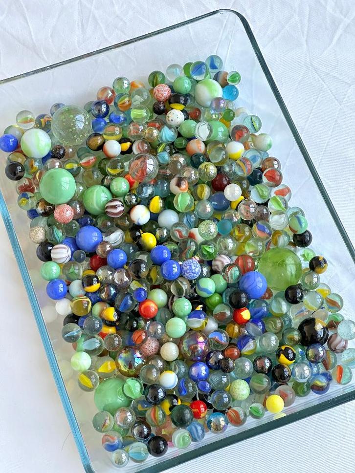 Lot de plusieurs centaines de billes années 70-80-90, Collections, Jouets, Comme neuf, Enlèvement