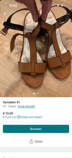 Sandalen 41, Kleding | Dames, Schoenen, Ophalen, Bruin, Sandalen of Muiltjes, Gedragen