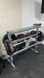 Halter met gewinchten op rekje, Sport en Fitness, Ophalen, Zo goed als nieuw