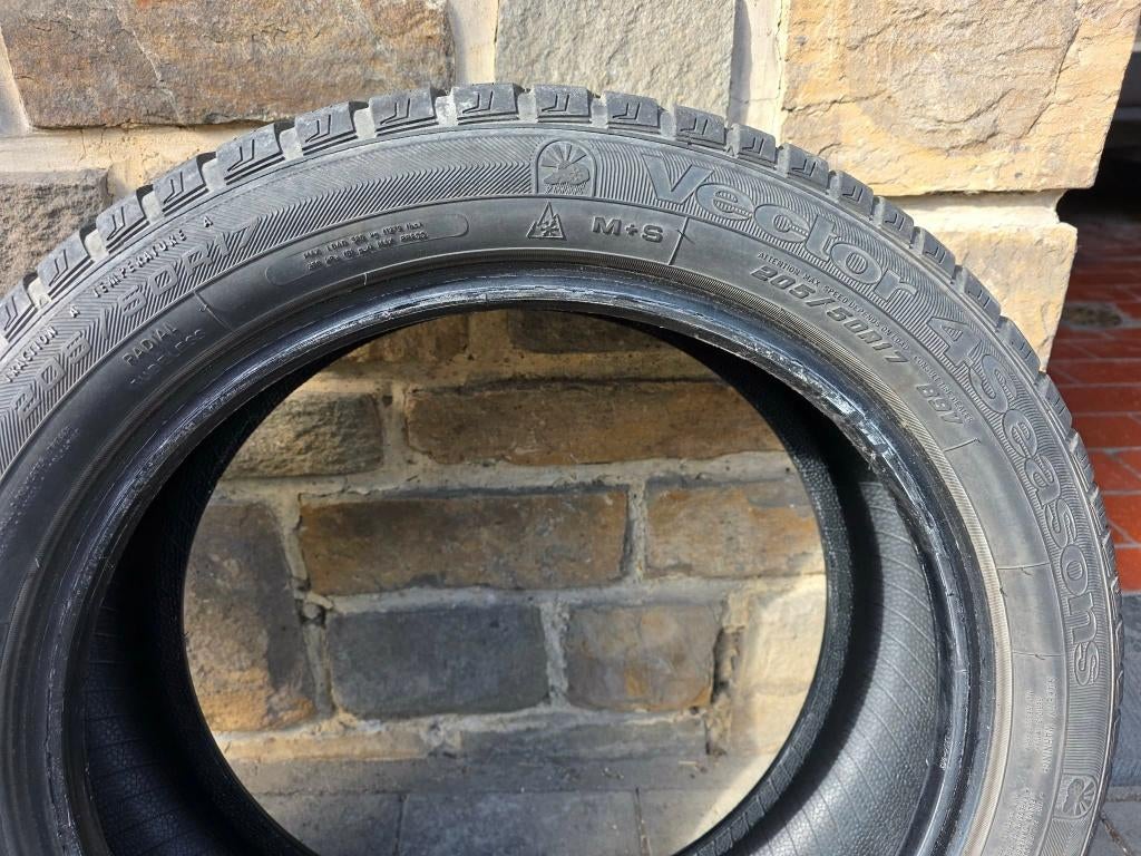 2 pneus GoodYear Vector 4 Seasons 205.50.17 89V, Autos : Pièces & Accessoires, Enlèvement, Pneu(s)