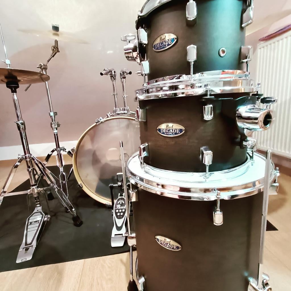Drumstel - Pearl - Decade Maple - 5-delig - Perfecte Staat, Musique & Instruments, Batteries & Percussions, Comme neuf, Pearl