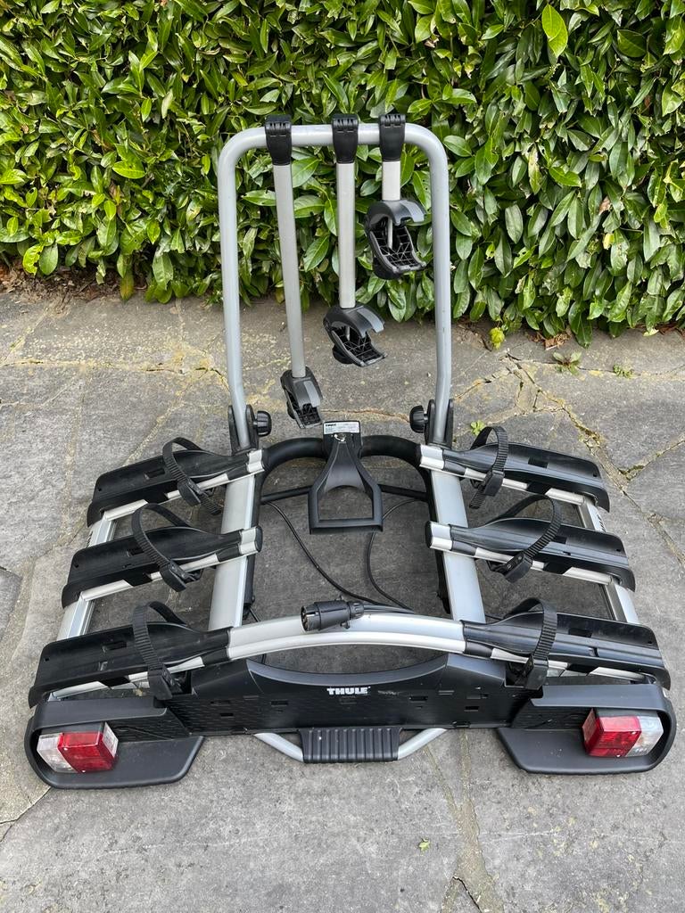 Thule Euroway 923, Auto diversen, Fietsendragers, Zo goed als nieuw, Trekhaakdrager, 3 fietsen of meer, Brede banden, Ophalen
