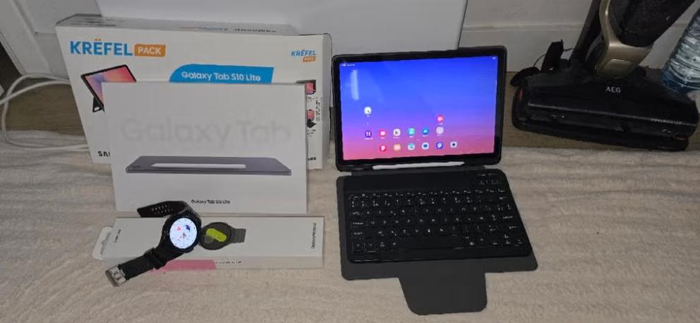 SpotprijsGalaxy s10 Lite + Bt Keyboard + Galaxy watch 7 46mm, Computers en Software, Android Tablets, Zo goed als nieuw, Wi-Fi