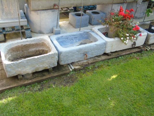 bac auge en pierre bleu , jardinière , grand choix , arduin, Jardin & Terrasse, Bacs à fleurs & Jardinières, Utilisé, Pierre, Intérieur