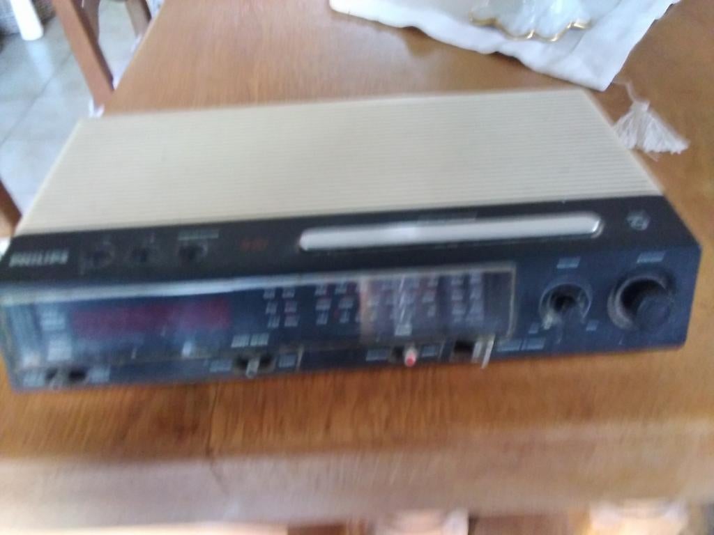 RÉVEIL RADIO VINTAGE PHILIPS TYPE 90AS570, Enlèvement, Radio