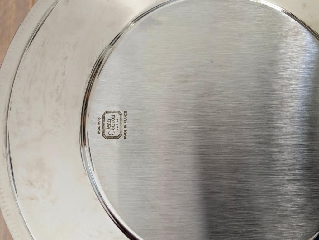 6 onderzetborden Jean Couzon 32 cm 18/10 inox, Huis en Inrichting, Ophalen, Overige materialen, Nieuw, Bord(en)