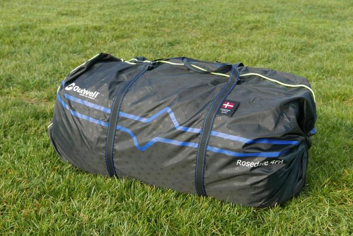 Compacte luchttent Outwell Rosedale 4PA, Caravans en Kamperen, Tenten, tot en met 4, Zo goed als nieuw, Ophalen