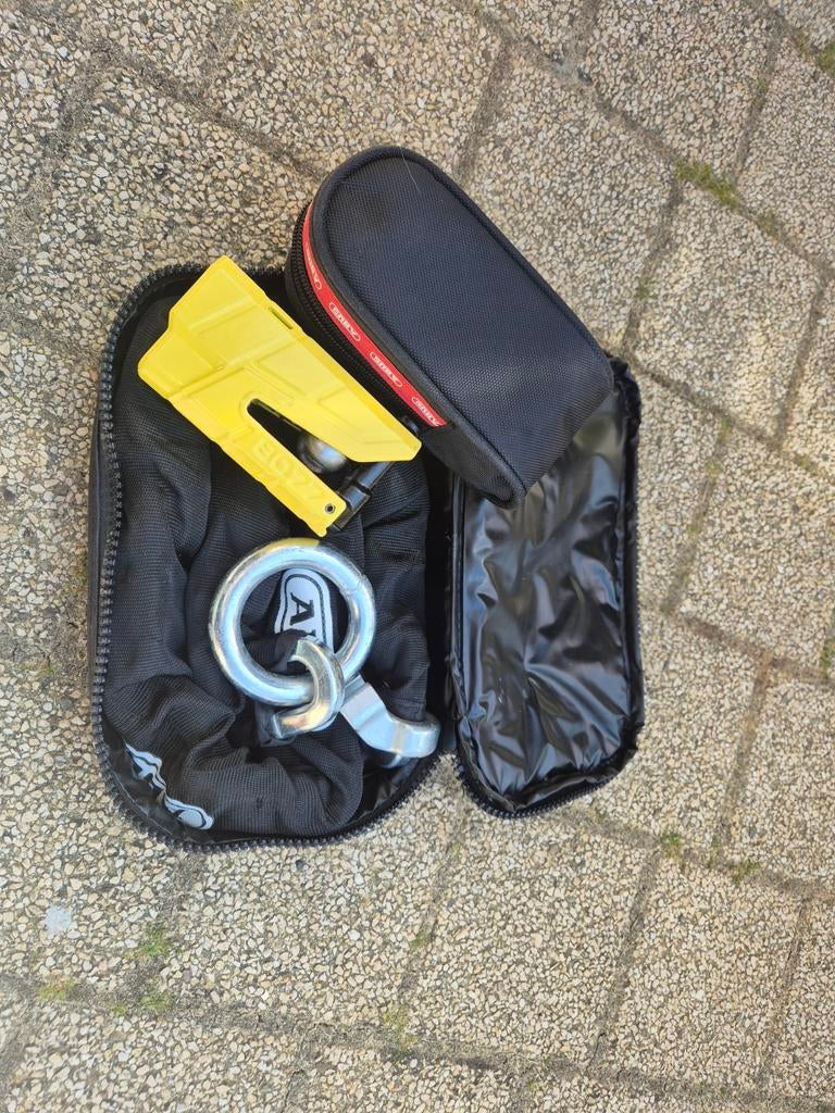 Abus 8077 detecto Schijfremslot met ketting, Motos, Accessoires | Cadenas, Enlèvement