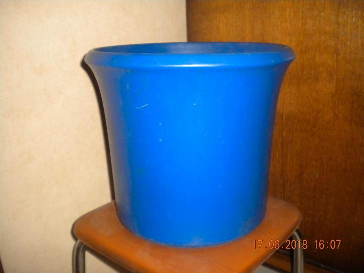 Planten-/bloempot (blauw), Jardin & Terrasse, Pots de fleurs, Intérieur, Enlèvement