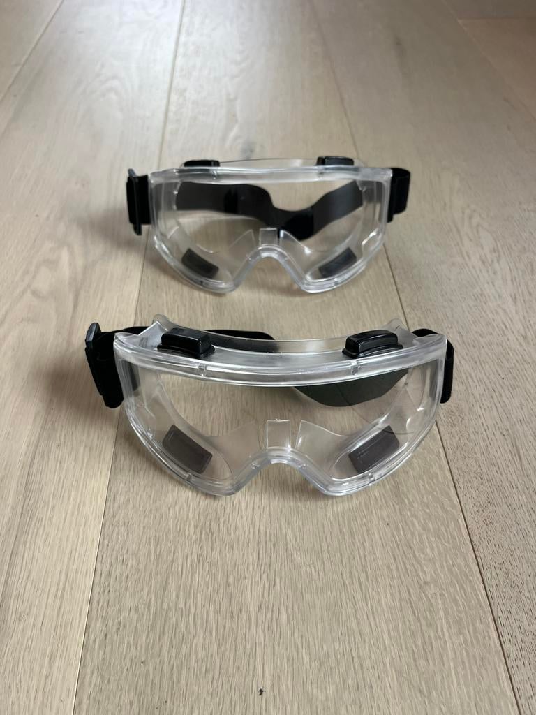 2 lunettes de sécurité, non utilisées, Bricolage & Construction, Lunettes de protection, Enlèvement, Neuf