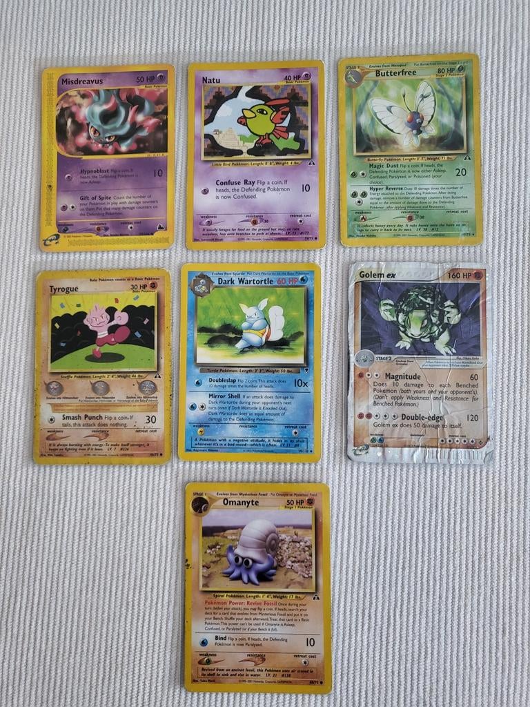 Pokémon 7 kaarten mix, Ophalen of Verzenden