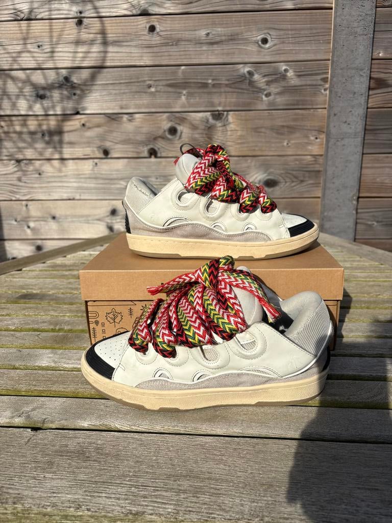 Lanvin Curb sneaker, Wit, Ophalen of Verzenden, Zo goed als nieuw, Sneakers
