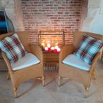 2 chaises Vincent Sheppard avec coussin écru comme neuves, Enlèvement