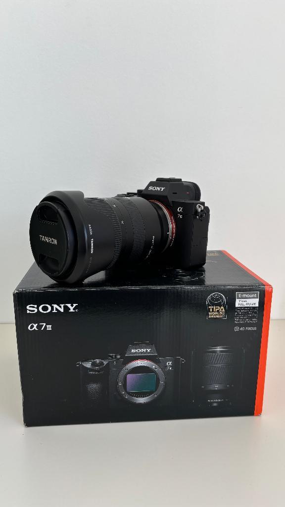 Sony A7 III + Tamron 28-75mm F/2.8, Audio, Tv en Foto, Fotocamera's Digitaal, Zo goed als nieuw, Compact, Sony, Geen optische zoom