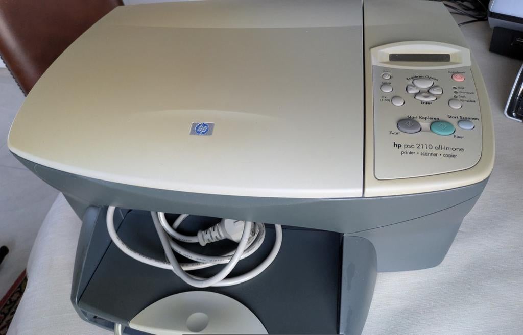 HP PSC 2110 all-in-one printer – scanner & copier – werkt go, Computers en Software, Printers, Ophalen, Printer