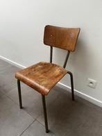 Retro schoolstoelen, Huis en Inrichting, Stoelen, Ophalen, Gebruikt, Bruin, Vijf, Zes of meer stoelen