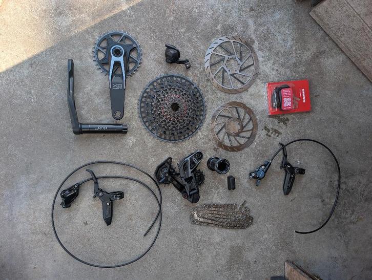 SRAM X0 eagle volledige groepset, Fietsen en Brommers, Fietsonderdelen, Zo goed als nieuw, Mountainbike, Ophalen of Verzenden