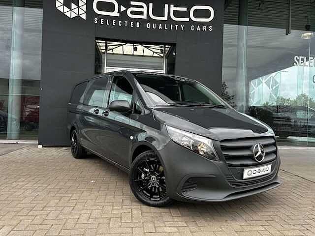 Mercedes-Benz Vito 116d Aut. L2 Dubbel Cabine / GPS / Trekh, Auto's, Automaat, Mercedes-Benz, Bedrijf, Start-stop-systeem