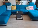 Groot modern salon in mooi blauw, Ophalen, Gebruikt, Stof, Modern