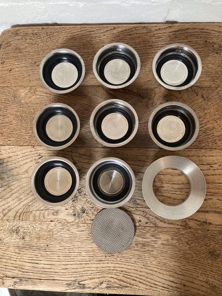Koffiefilters + dosseerring + koffieverdeler: 51mm, Handtassen en Accessoires, Ringen, Gebruikt, Ophalen of Verzenden