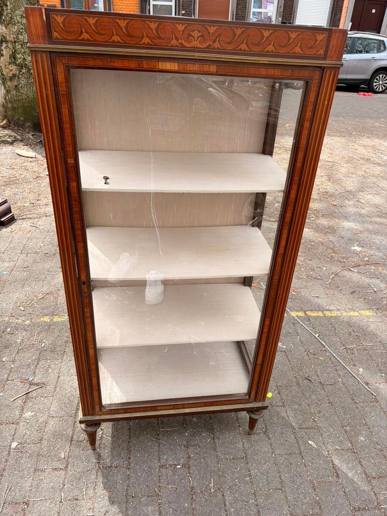 Vitrine ancienne en bois avec verre – style classique, Antiquités & Art, Enlèvement