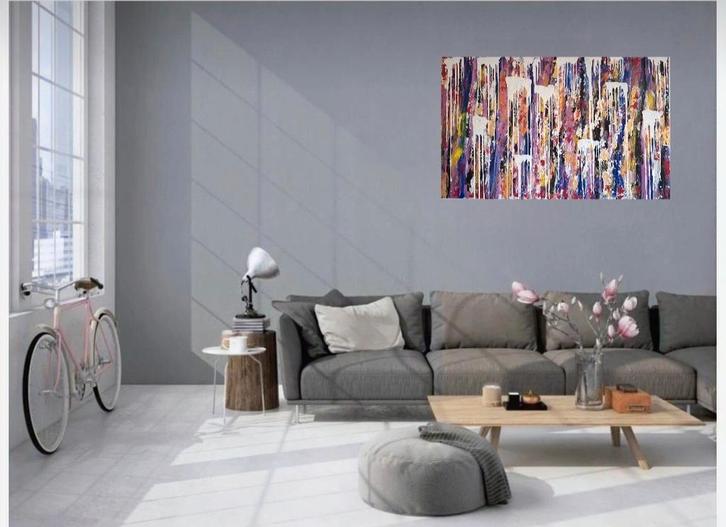 Colorful suol, Huis en Inrichting, Woonaccessoires | Schilderijen, Tekeningen en Foto's, Schilderij, Ophalen